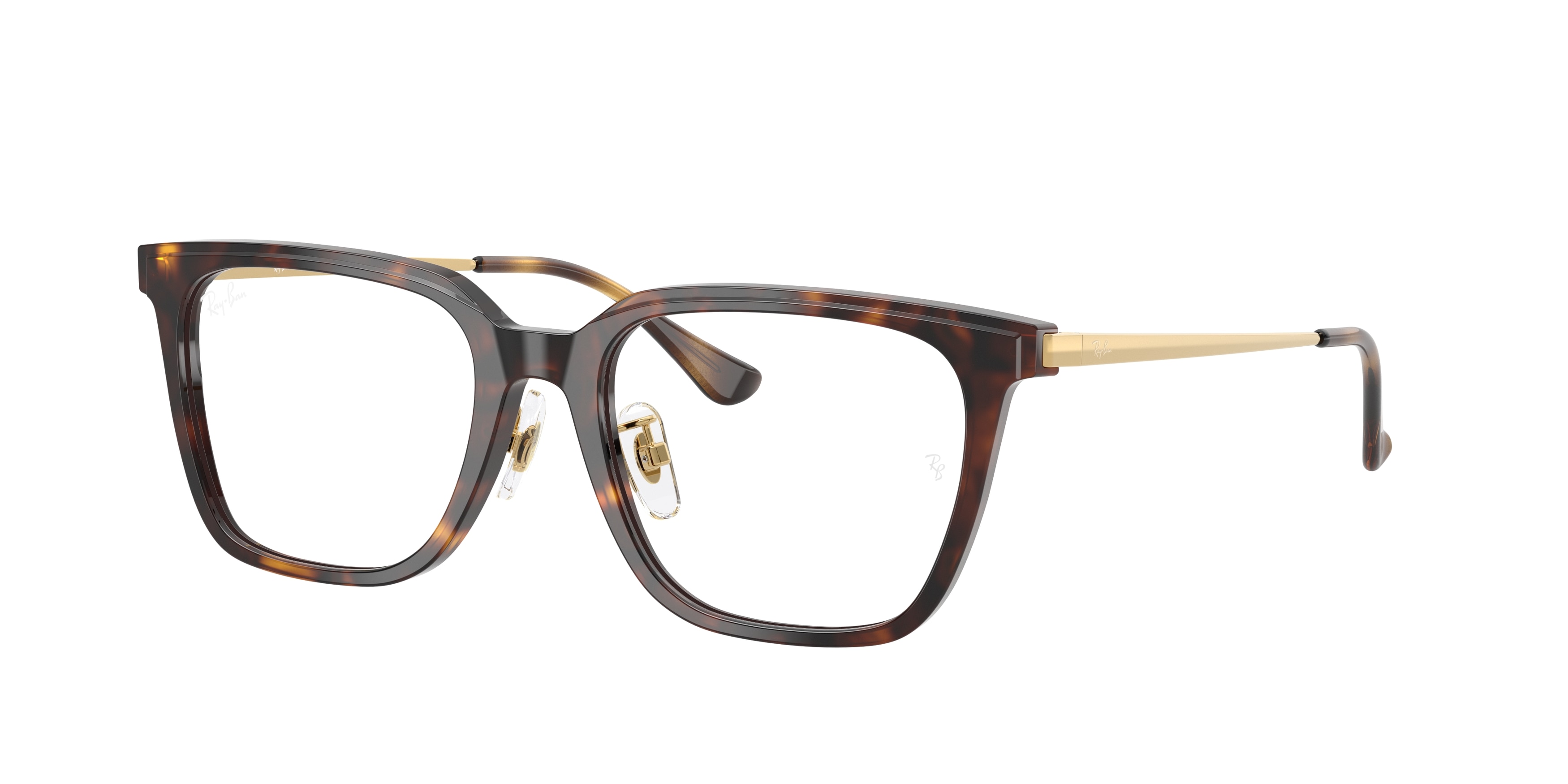 Ray-Ban RX5442D Asian Fit Men's Glasses, Tortoiseshell, Size 52